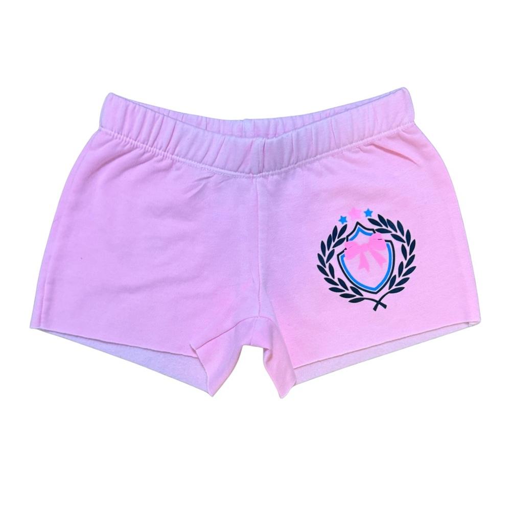 Firehouse Pink Game Day Shorts girls size Small (7) NWOT